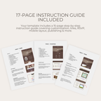 Wedding Website Template - Brown, Lace, Vintage