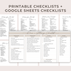 Ultimate Wedding Planner: Spreadsheets and Canva templates.