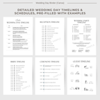 Wedding Planner Spreadsheets & Wedding Day Binder