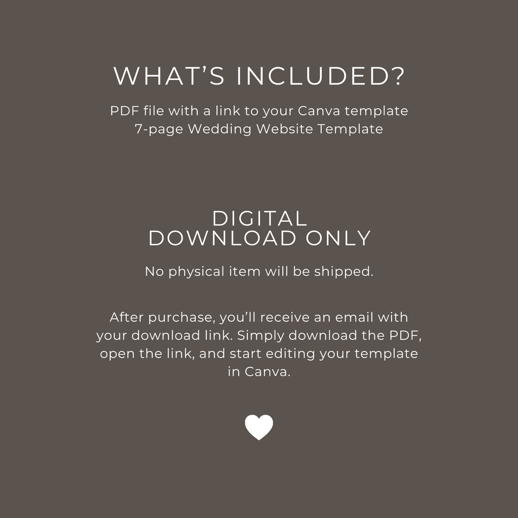 Wedding Website Template - Brown, Lace, Vintage