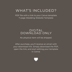 Wedding Website Template - Brown, Lace, Vintage
