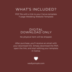 Wedding Website Template Canva - Burgundy