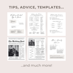 Ultimate Wedding Planner: Spreadsheets and Canva templates.