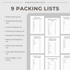 Wedding Planner Spreadsheets & Wedding Day Binder