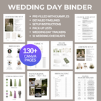 Wedding Day Binder - Canva Template