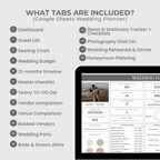 Wedding Planner Spreadsheets & Wedding Day Binder