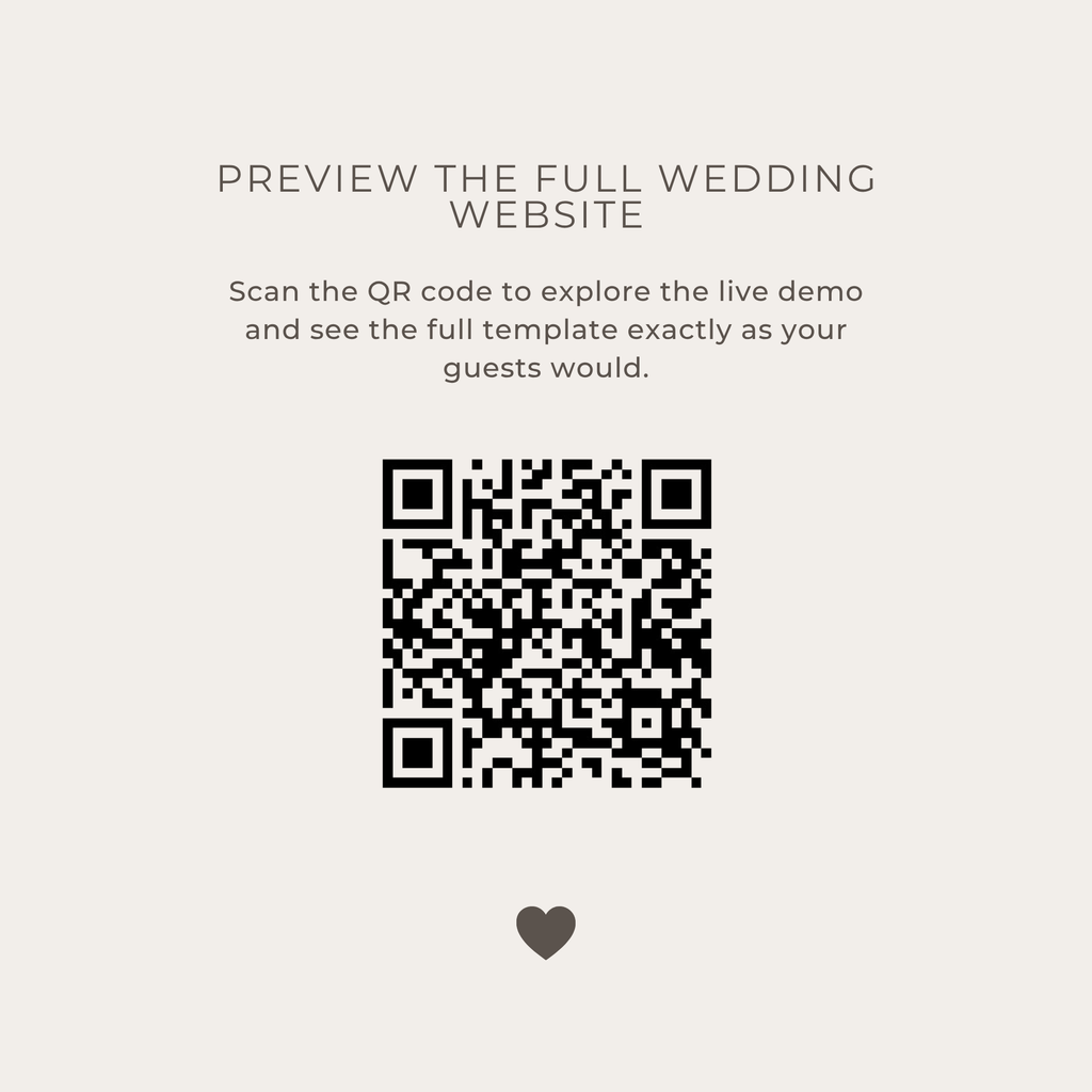 Wedding Website Template - Brown, Lace, Vintage