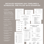 Wedding Day Binder - Canva Template