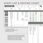 Wedding Planner Spreadsheets & Wedding Day Binder