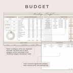 Ultimate Wedding Planner: Spreadsheets and Canva templates.