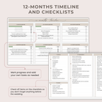 Ultimate Wedding Planner: Spreadsheets and Canva templates.
