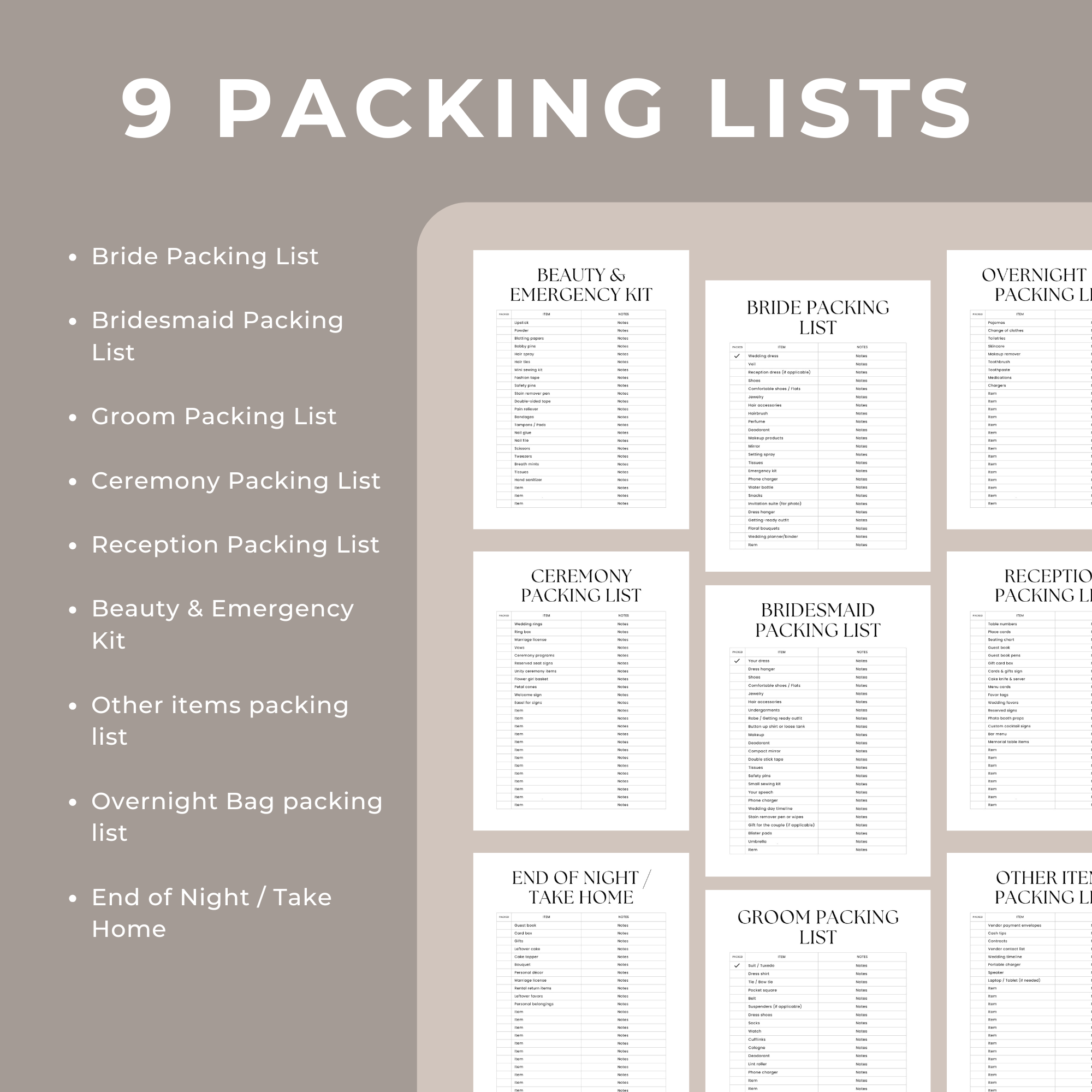 Wedding Day Binder - Canva Template