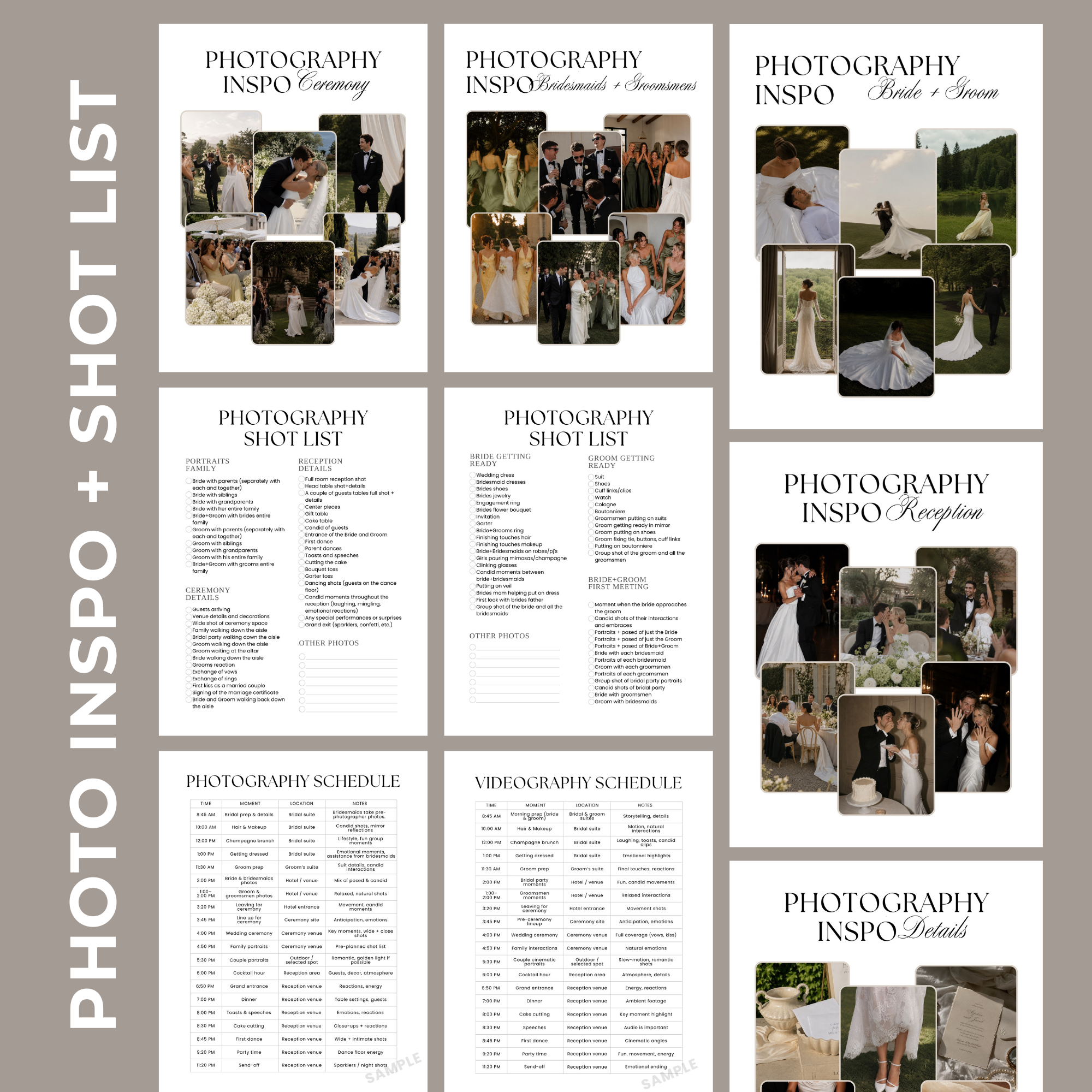 Wedding Day Binder - Canva Template