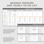Wedding Planner Spreadsheets & Wedding Day Binder