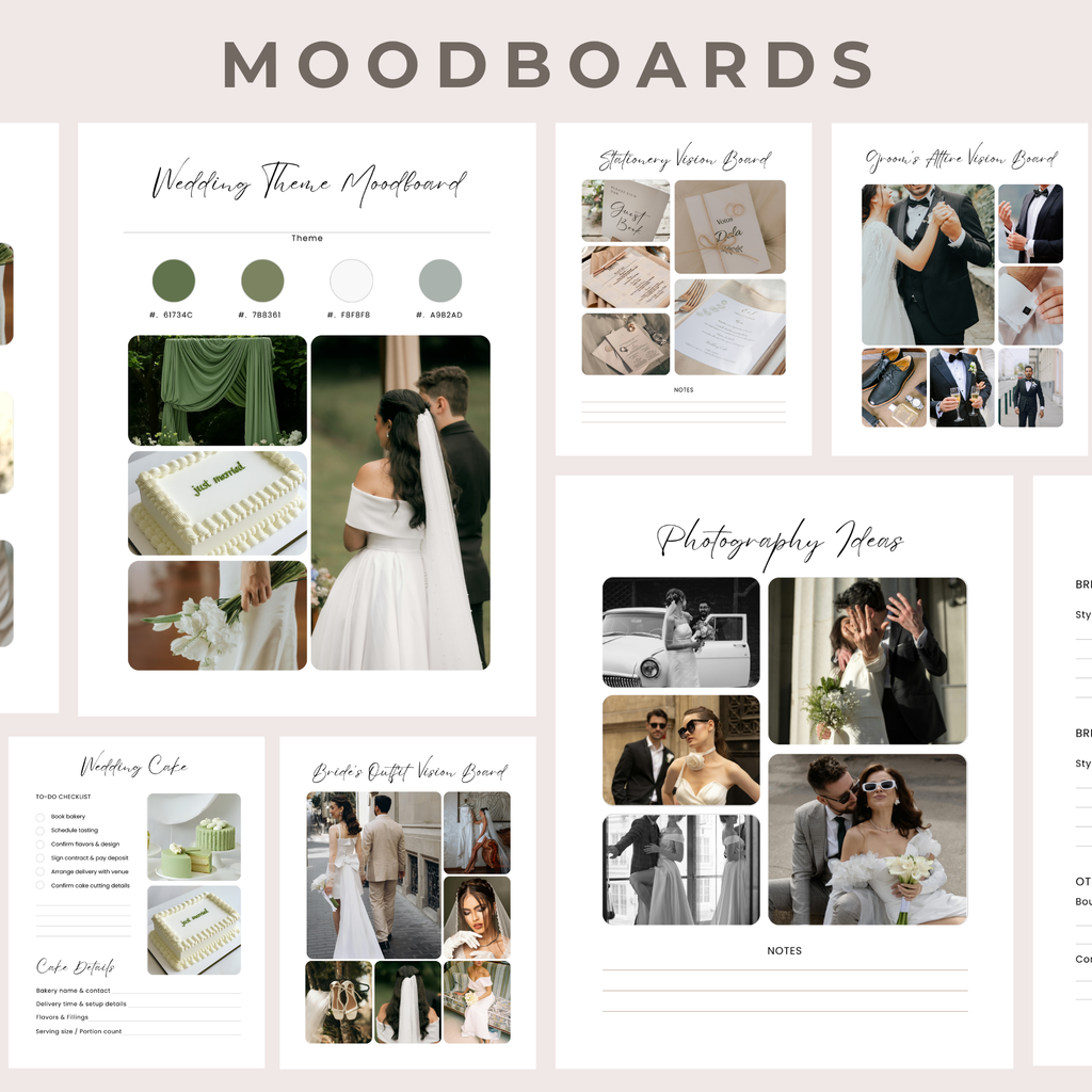 Ultimate Wedding Planner: Spreadsheets and Canva templates.